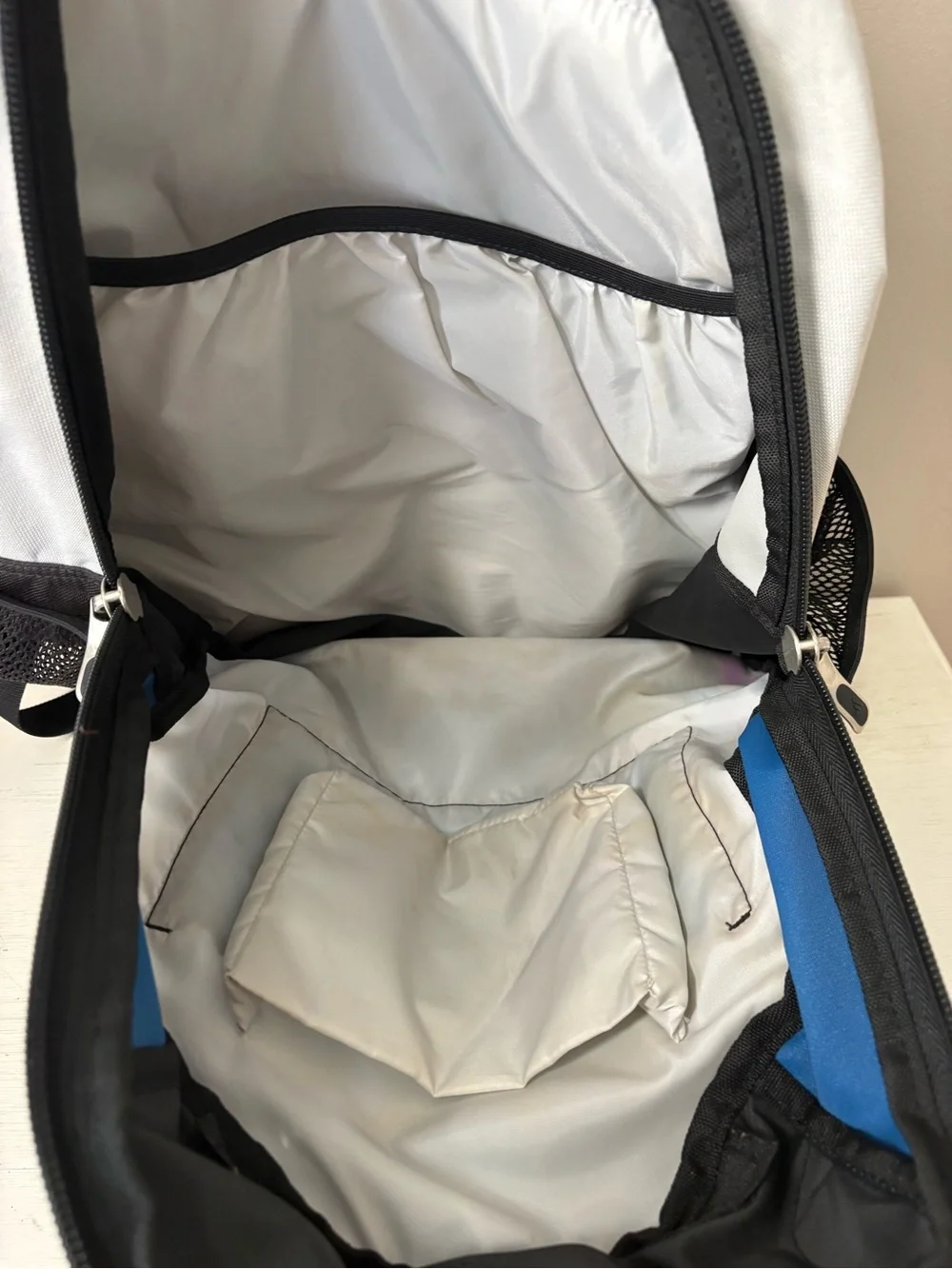 adidas Blue and Black Men's Backpack with Front Bungee